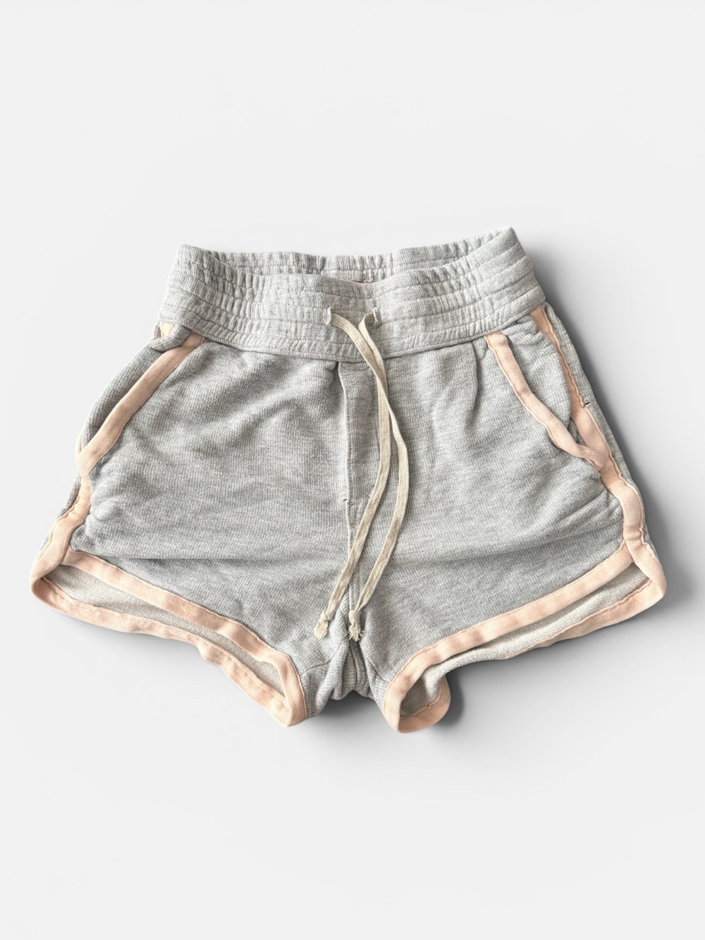 Mother - The Running Mate Shorts - Athletic Gray with Pink Lining - XS